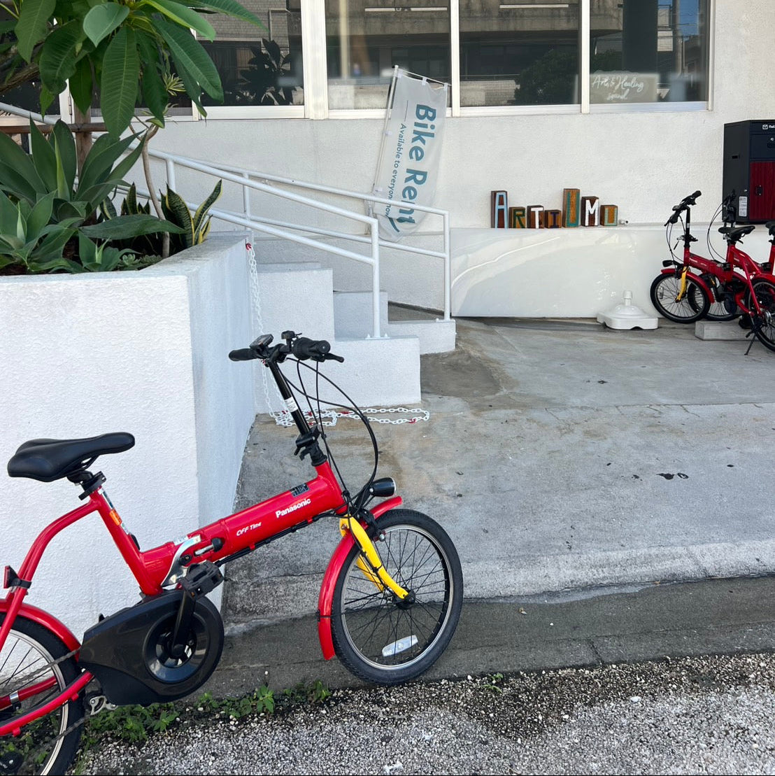 (渡嘉敷岛) 小轮型、运动型电动自行车【冲绳自行车租赁】