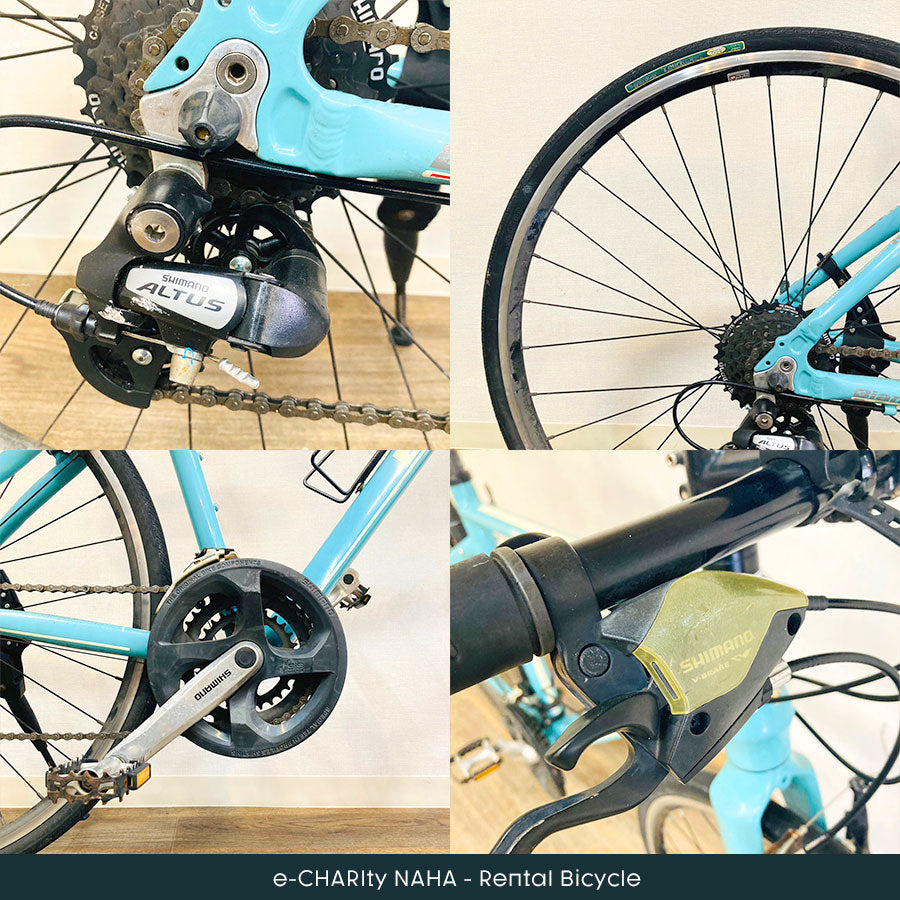 沖縄観光向け 【短期レンタル】BIANCHI ROMA4 クロスバイク（460mm）※非電動